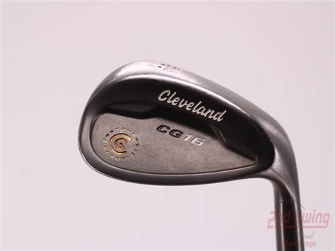 Cleveland CG16 Black Zip Groove Wedge Sand SW 56° 14 Deg Bounce Cleveland Traction Wedge Steel ...