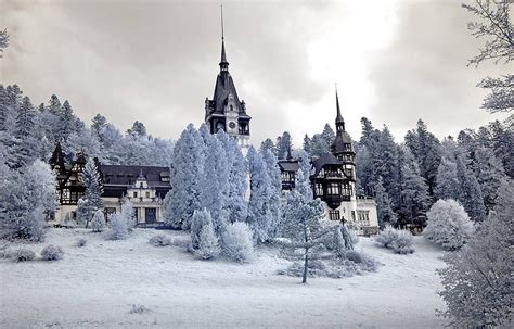 Peles Castle durin winter, Sinaia, Romania www.facebook.com/branding.prahova | Peles castle ...