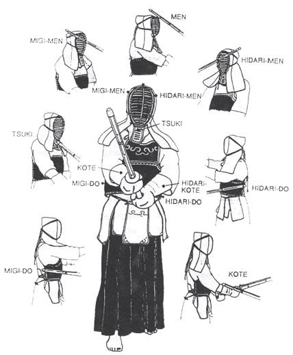 Kendo Point Areas - Niagara Kendo Club