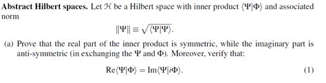 Solved Abstract Hilbert spaces. Let H be a Hilbert space | Chegg.com