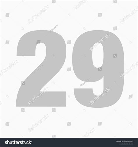 Number 29 Simple Clip Art Illustration Stock Illustration 2142689961 ...