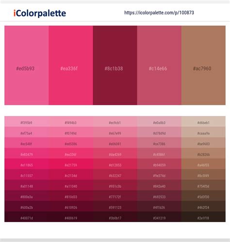 1 Latest Color Schemes with Amaranth And Muesli Color tone combinations | 2023 | iColorpalette