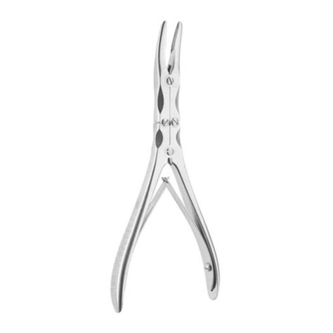 Ruskin Mini Rongeur, 6", curved, 2mm bite - BOSS Surgical Instruments