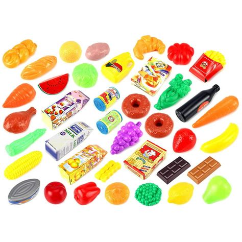 Children's Pretend Play Supreme Playfood Collection Toy Food Playset w/ Assorted Toy Foods ...