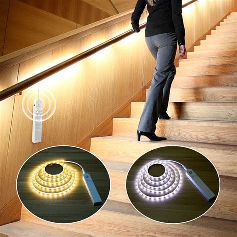 DC 5V Wireless Motion sensor Kitchen LED Night light Bed Cabinet Stairs PIR Sensor Detector ...