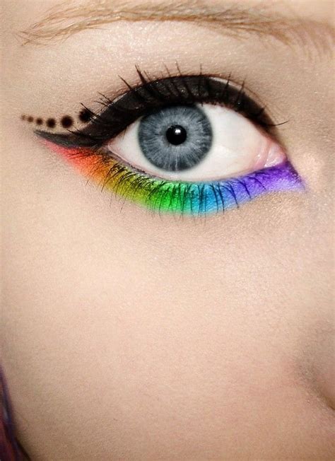 Rainbow Eyeshadow Tutorial | Crazy makeup, Rainbow makeup, Eye makeup