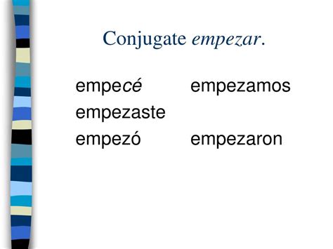 How To Conjugate Empezar