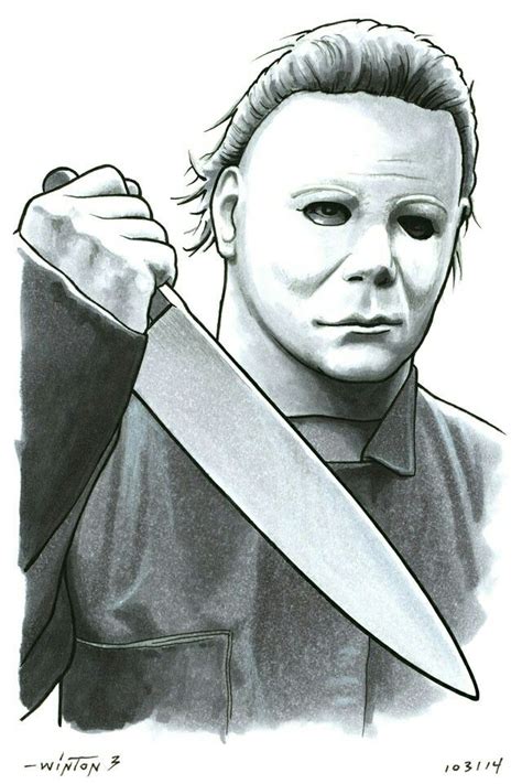 Pin by Cesar Sanchez on Myers | Michael myers drawing, Michael myers ...