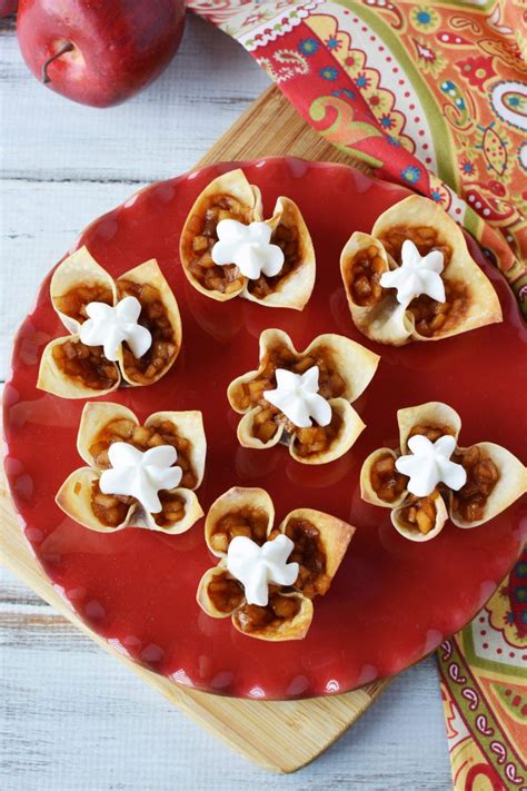 Apple Pie Wonton Cups Recipe - The Rebel Chick