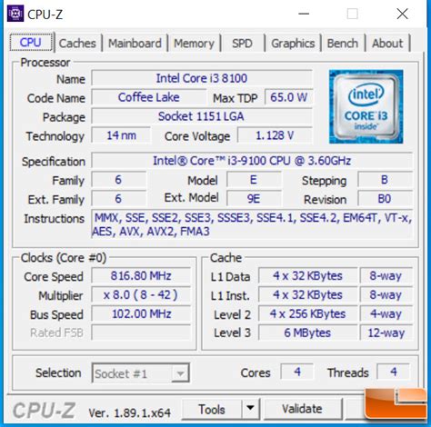 Intel Core i3-9100 4-Core Processor Review - Legit Reviews