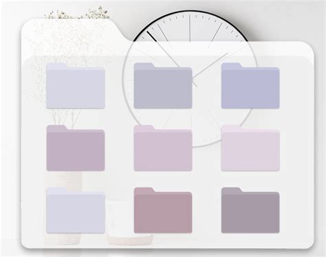 Pastel Purple Blue Folder Desktop Icons Aesthetic Desktop - Etsy