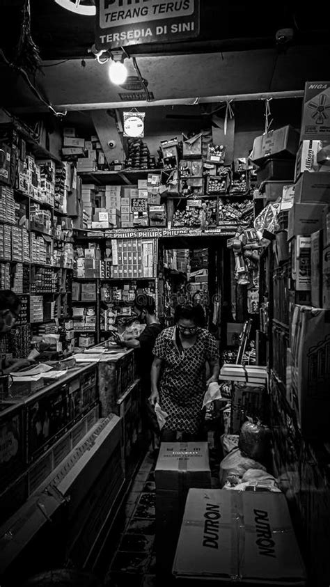 Jakarta culture market editorial image. Image of monochrome - 230050005