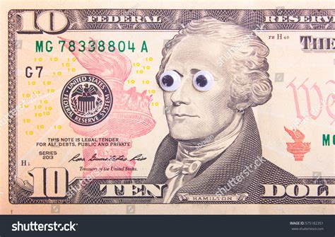 Photo de stock 10 Dollar Bill Big Eyes President 575182351 | Shutterstock