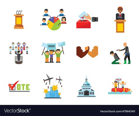 Vote icon set Royalty Free Vector Image - VectorStock