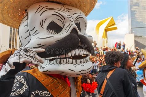 Day of the Dead Parade in Mexico City. Editorial Photography - Image of ...