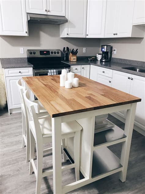 #IKEA #kitchen #island #white #decor | Kitchen island with seating ikea, Ikea kitchen island ...