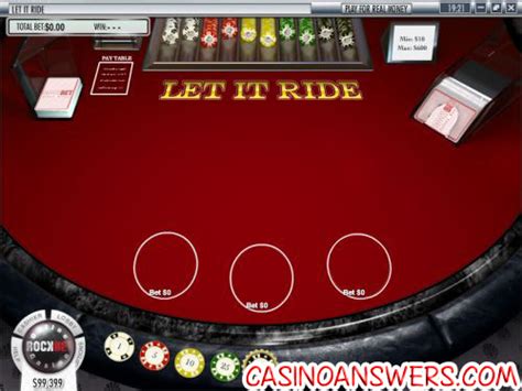 How Do You Play Let It Ride? - Casino Answers!