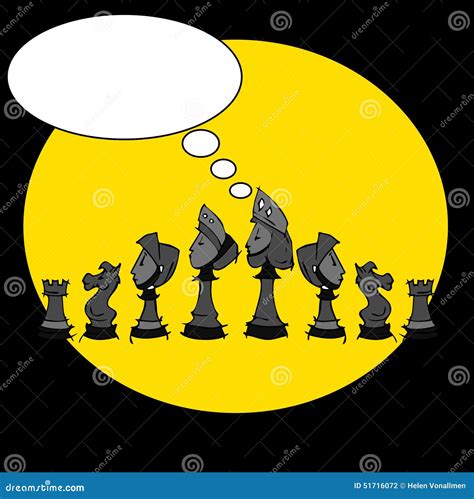 Chess game, cartoon stock vector. Illustration of dualistic - 51716072