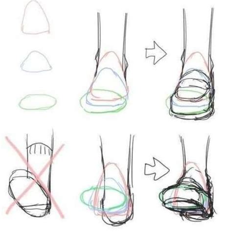 How to learn to draw feet and footwear step by step - The How of Things ...