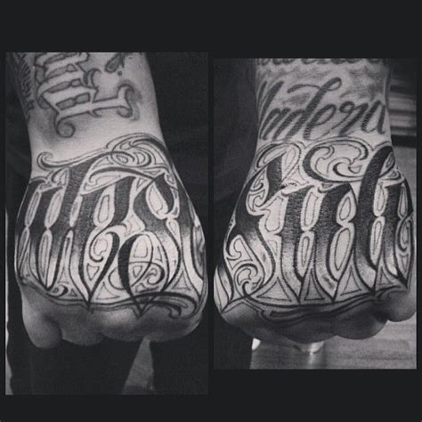 ORKS on Instagram: “WestSide handshots” | Tattoo lettering, Tattoo ...