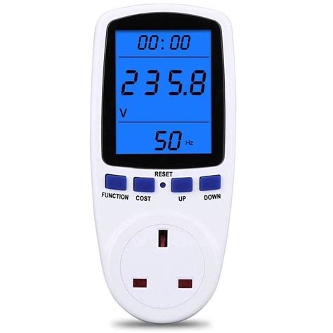 Buy Power Meter Plug Energy Monitor Watt Meter Backlight LCD Display ...