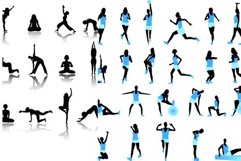 Fitness silhouette vector | Vector Graphics & Vector Illustrations - ClipArt Best - ClipArt Best