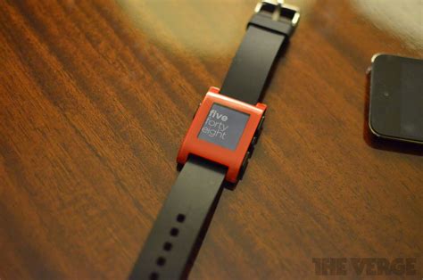 Pebble smartwatch hands-on photos - The Verge