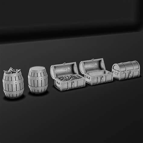 Pirate Ship Diorama Pack 3D model 3D printable | CGTrader