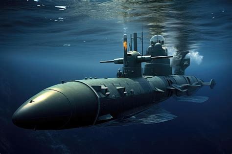 Premium AI Image | Submarine with cuttingedge stealth technology ...