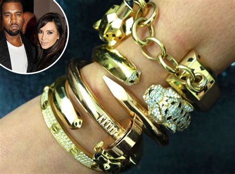 Kim Kardashian Tweets Photo of Cartier Bracelets From Kanye West - E! Online