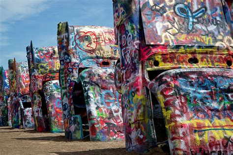 Graffiti at the Cadillac Ranch Amarillo Texas Photograph by Mary Lee ...