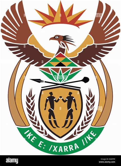 South africa coat of arms hi-res stock photography and images - Alamy