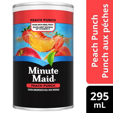 Minute Maid Peach Punch Frozen Concentrate 295 mL can | Walmart Canada