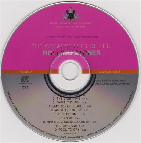 Stonesworldcollection: The Greatest Hits Of The Rolling Stones 2000 ...