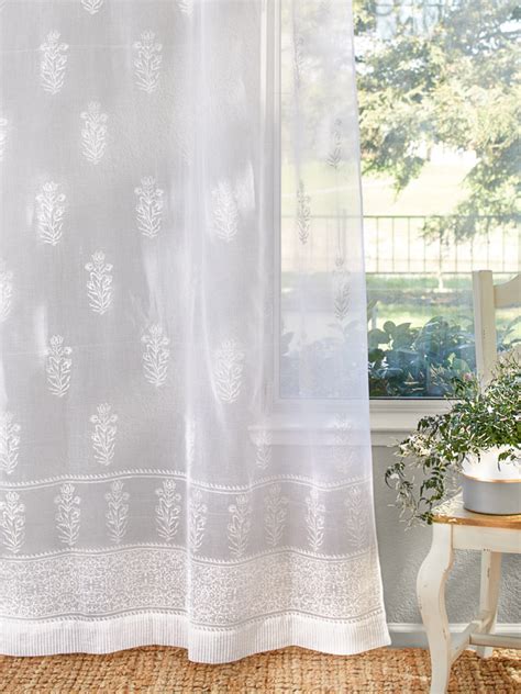 white sheer curtains