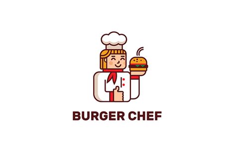 Burger chef | Creative Logo Templates ~ Creative Market