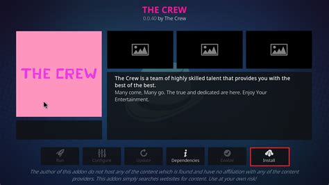 Install The Crew Kodi Addon