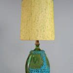 Blue and Green Large Ceramic Retro Lamp