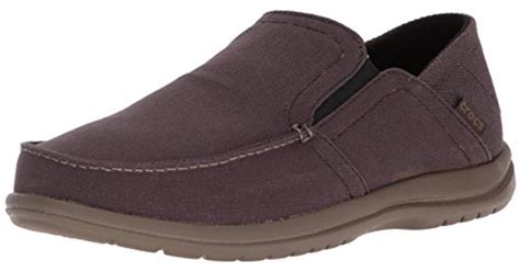 Crocs™ Canvas Santa Cruz Convertible Slip On Loafer Casual Shoes for Men | Lyst