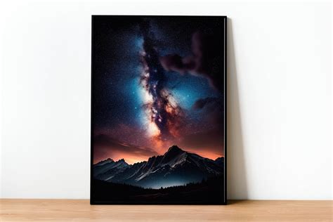 Milky Way Galaxy Poster Space Prints Starry Night Sky Wall Art Poster Print Home Decor - Etsy