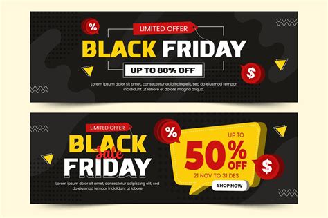 Black Friday Sale Banner Design Template 12750334 Vector Art at Vecteezy