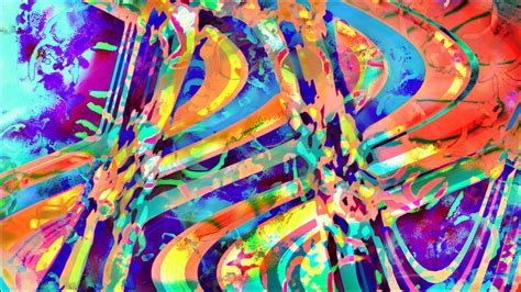 abstract, LSD, Trippy, Brightness, Space, Psychedelic, Digital art ...