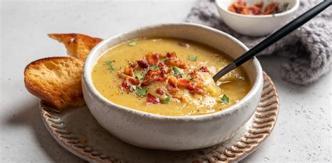 Classic Lentil & Bacon Soup | Drew & Cole