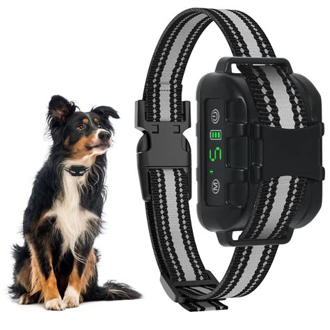 Smart Bark Collar for Dogs Large Dogs 5 Adjustable Sensitivity Levels of Vibration and No Harm ...