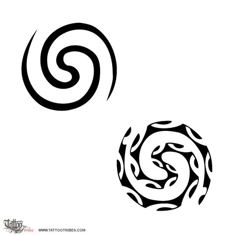 Tattoo of Double spiral, Balance tattoo - custom tattoo designs on ...