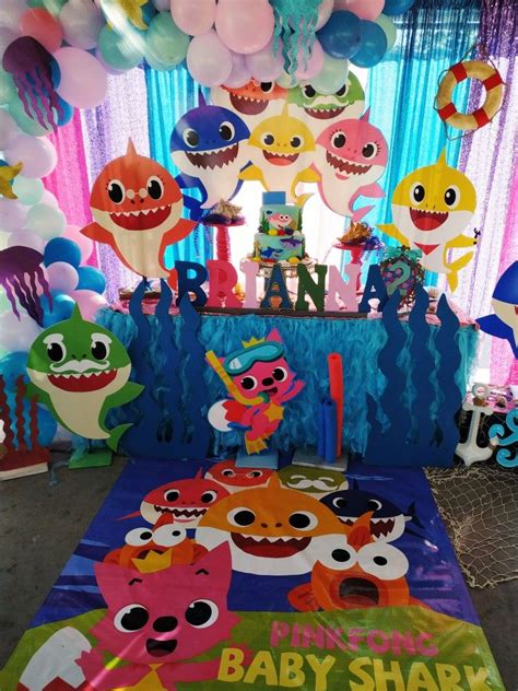 Baby Shark | Fiesta de cumpleaños para niños, Temas de cumpleaños de niños, Fiestas de ...