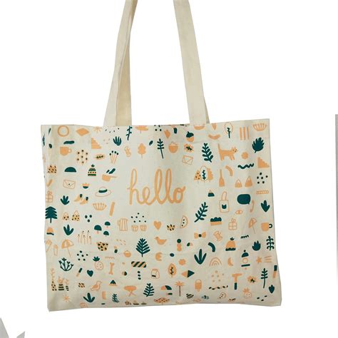 Eco Cotton Tote Bag Reusable 100% Ecofriendly Printed Bag, View Tote ...