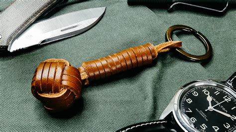 Make A LEATHER Monkey's Fist Keychain | Classy EDC Carry - YouTube