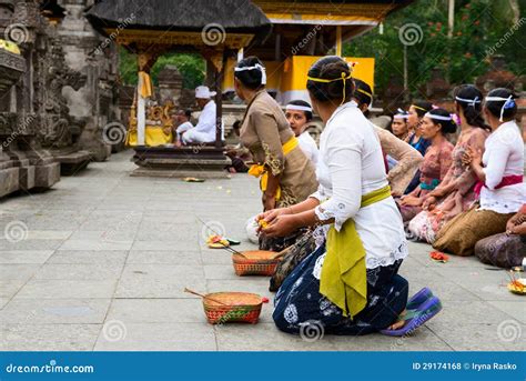 Balinese Ceremony in the Temple Editorial Stock Photo - Image of bali, pray: 29174168