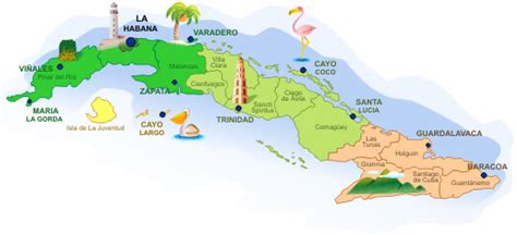 Cuba Tourism Map